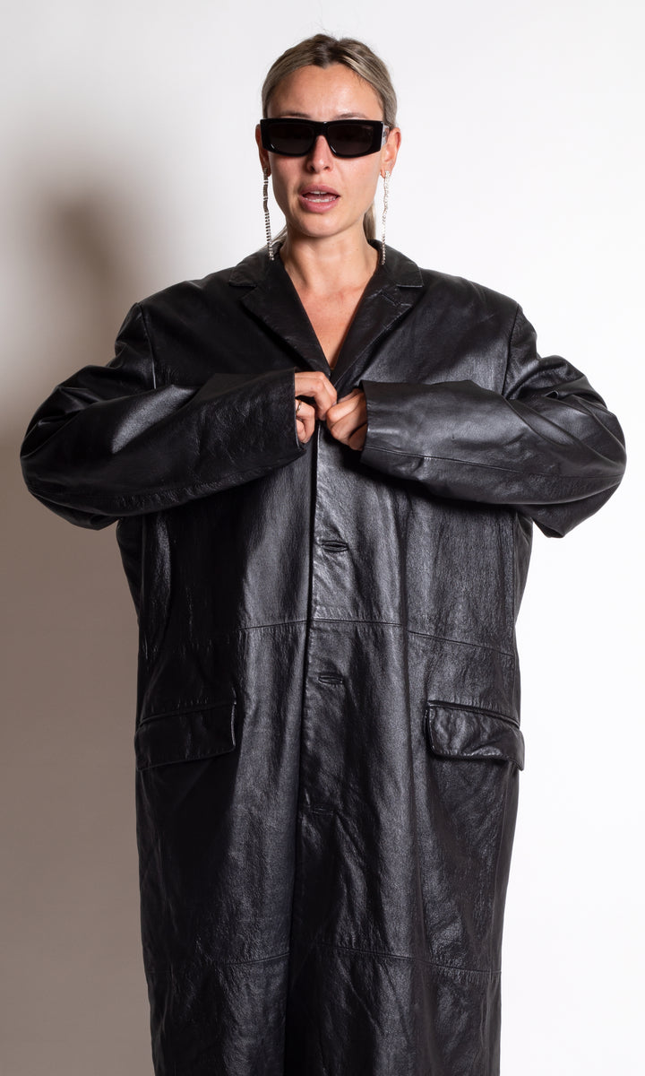 Long Leather Coat – Vintage Loft Firenze