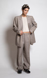 Tailor pinstripe suit