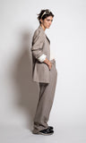 Tailor pinstripe suit