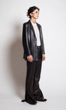 Classic leather blazer