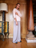 Pale rose silk and cashmere blend pullover