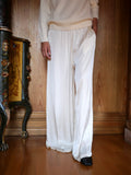 Silk blend pants