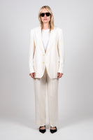 White linen suit